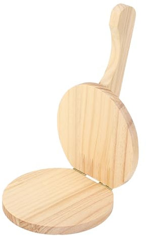 Tortilla-Presse, Manuelle Tortilla-Presse aus Holz, Teigpresse für die Küche (Mittel)