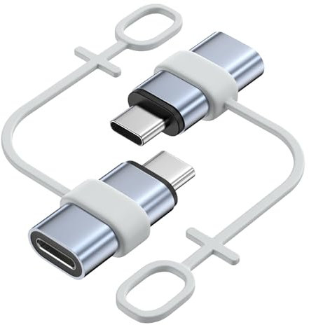 MoKo Adaptateur Lightning vers USB C Lot de 2, Adaptateur Lightning USB C pour iPhone 15/16 Pro/16 Pro Max/16 Plus, iPad Pro/Air, Galaxy S24, pour Charge, Pas pour Audio/OTG, Gris