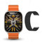2024 New HK10 Ultra 3 AMOLED Smart Watch Men Women ChatGPT NFC Compass Photo Album Heart Rate Smartwatch for Android IOS HK9 Upgrade (Orange Alpine A)