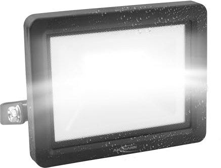ANSMANN Lámpara de pared LED de 2200 lm, luz de trabajo compacta resistente para taller, obra de construcción, garaje, protección contra chorros de agua, potente