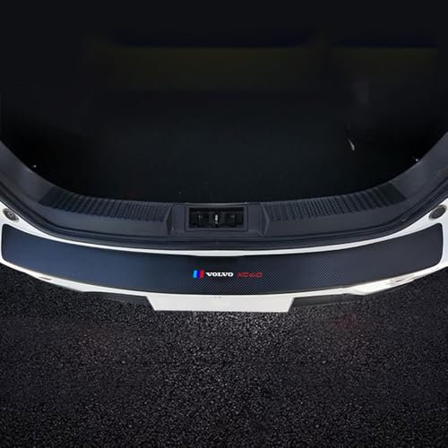 Lackschutzfolie Ladekantenschutz für Volvo XC60 XC-60 2018-2024,Auto Stoßstangenschutz Einstiegsleisten Schutz Lackschutzfolie Carbon Folie Heckstoßstangenschutz