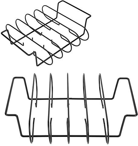 Griglia per Barbecue in Ferro Antiaderente da 2 Pezzi per Barbecue Domestico per Uso Esterno, Ideale per Grigliare Bistecche, Pollo e Altro ancora.