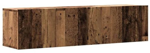 vidaXL TV-Wandschrank Altholz-Optik 120x30x30 cm Holzwerkstoff, HiFi-Schrank, TV-Konsole, TV-Möbel, Medienschrank, Stereoschrank, Schlafzimmerschrank