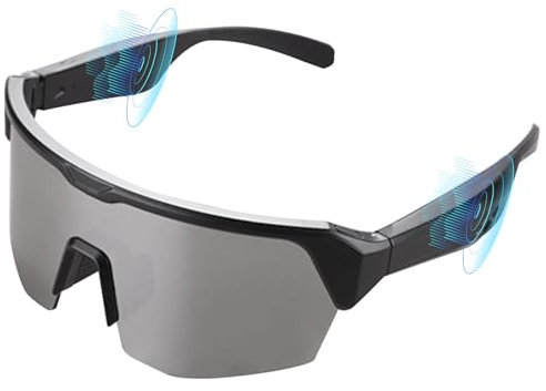 OBEST Occhiali da Sole Intelligenti, Bluetooth Stereo Senza Fili Audio, con Cancellazione del Rumore, Risposta One-Clic, Protezione UV, Navigazione Vocale, Adatti per Alpinismo, Ciclismo e Corsa