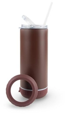 Hogg Bluetooth Tumbler 4 in 1 Can Cooler - Mulled Wine, Universal Can Cooler for Drinks, Bluetooth Speaker Cup, Stainless Steel Tumbler with Speaker, Beer Holder, Beer Accessories