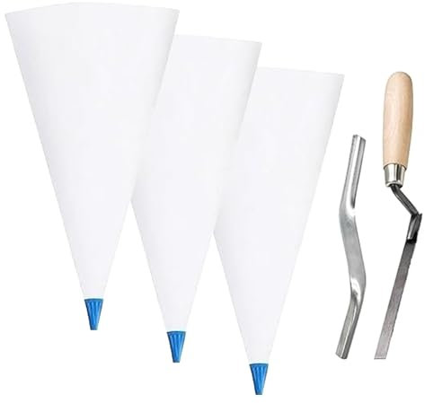 Kit de poche à douille portable avec coupe-joints en brique et pointeurs en tuck pour la pose de carrelage Outil de maçonnerie en PVC