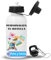 Fresh-KO - Botella Personalizada - Sin BPA - Botella Agua Niños - Botella Agua Acero Inoxidable - Botella agua Niña - Cantimplora Infantil - 600 Ml - Botella Agua Infantil - Regalo Orginal