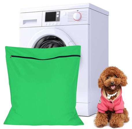Bolsa grande de lavandería para mascotas para detener el pelo de las mascotas, bloquear la lavadora, bolsa de lavado de ropa de mascotas ideal para perros, gatos, caballos, toallas, mantas, juguetes