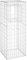 Colonne gabion 50 x 50 x 140 cm en fer – Barrière stable pour jardin, terrasse et allée | Grille métallique durable pour brise-vue et décoration
