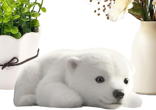 Generisch Kuscheltier Eisbär, Plüsch Eisbär, Plüsch Bär Tier, Emotionaler Begleiter Für Zuhause Erwachsene Kinder Schlafen Alltag Geburtstag Deko