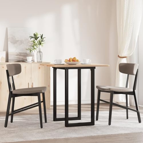 Teenpull Esstisch-Gestell in O-Form, 60x40x73 cm, pulverbeschichteter Stahl, schwarz, stabile Metall Tischbeine für DIY Tische, Couchtisch, Schreibtisch