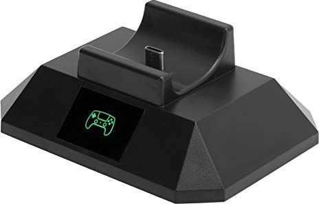 Stylebest Controller Charging Stand - Sleek Design Quick Charger Dock with Display for Gamers - Black - 1 Unit