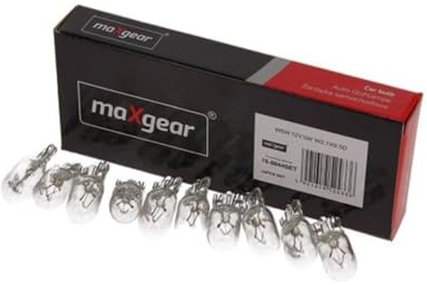 MAXGEAR 10x Glassockellampe W5W Glühlampen Set 12V 5W W2.1X9.5D | 78-0044SE | 78-0044SET, Glühlampe