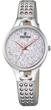 Festina Damen Analog Quarz Uhr mit Leder Armband F20407/1