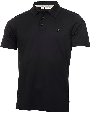 Calvin Klein Mens Planet Polo Shirt - Black - XXL