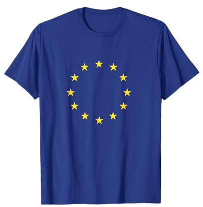 EU Flagge Europäische Union Sterne Fahne Europa Symbol T-Shirt