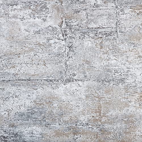 STILISTA Vinyl Laminat in Steinoptik grau, 36 Fliesen a 457,2mm x 457,2mm = 7,53 m², rutschfest, wasserfest, schwer entflammbar, schimmelbeständig