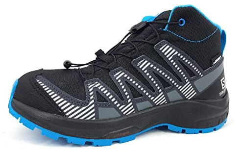 Salomon XA Pro V8 Mid ClimaSalomon Waterproof Kinder Trailrunning-Schuhe, Präzise Passform, Grip und Schutz, Sportlicher Look, Black, 31
