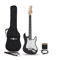 3/4 chitarra elettrica LA MiniPacchetto con Amplificatore nero