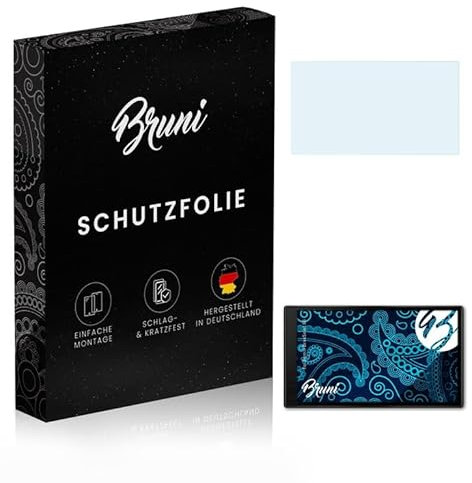 Bruni Schutzfolie kompatibel mit Garmin DriveSmart 66 Folie, glasklare Displayschutzfolie (2X)
