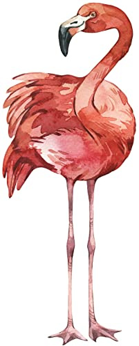 Samunshi® Flamingo Aufkleber Autoaufkleber für Motorrad Fahrrad Roller oder Auto Sticker Babyaufkleber Kinderaufkleber - 12x30cm mehrfarbig
