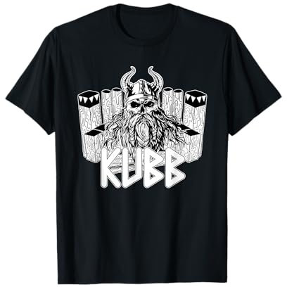 Wikingerschach - Wikinger greift den Kubb König an Geschenk T-Shirt
