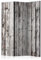 murando Akusticher Raumteiler Holz Foto Paravent 135x172 cm beidseitig auf Vlies-Leinwand Bedruckt Akustikschaum Trennwand Spanische Wand Sichtschutz Home Office Holzoptik Wood Bretter f-C-0237-z-b