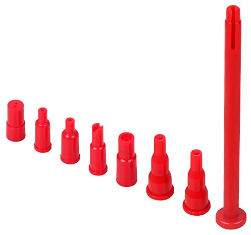 Semlos Butan-Tank-Adapter – Butan-Düse – Butan-Feuerzeug und Fackel-Nachfülladapter, Gas-Nachfülladapter für alle Butan-Tank, Butan-Taschenlampe, Butan-Feuerzeug (rot)