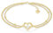 SERASAR Fussketten für Frauen Silber 925 stabil 18 Karat Gold Schmuck Damen Kette Fußkettchen Mädchen Anklet Schmuckbox Geschenk Idee Muttertagsgeschenk Weihnachten