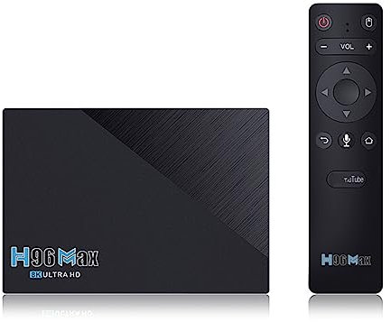 CHROX Android 11.0 TV Box,H96 MAX 8GB RAM 128GB ROM RK3566 Quad-Core 64Bit CPU Support Wifi6 Dual 2.4G/5.8G Wifi Ethernet BT5.0 8K HDR10 Ultra HD Smart Home Player Set Top Box,4GB+32GB