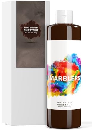 MARBLERS Liquid Colourant 11oz (310g) [Chestnut Brown] | Water-Based | Super-Concentrate Dye, Tint, Pigment, Odourless, Non-Toxic | Great for Concrete, Cement, Mortar, Grout, Gypsum, Water-Based Paint