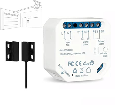 TEmkIn Garage Door Opener Tuya Smart Life New Wireless Garage Door Controller Opener Remote WiFi Switch Voice Control Home No Hub Needed