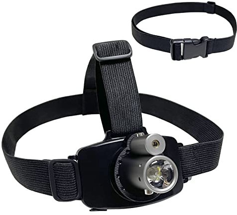DEFINEST Linterna frontal láser LED recargable con cinturón ajustable, para pruebas de control sensorimotor y fisioterapia