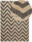 Beliani Teppich Jute beige/schwarz rechteckig 160x230 cm Zickzack Muster Dedepinari