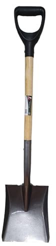 Easy Shopping® 41-Inch Heavy-Duty Square Shovel Multi-Purpose for Gardening, Digging, Snow Removal, Builders Shovel, Rubber Grip Strong handle