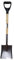 Easy Shopping® 41-Inch Heavy-Duty Square Shovel Multi-Purpose for Gardening, Digging, Snow Removal, Builders Shovel, Rubber Grip Strong handle