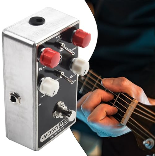 Gitarren-Effektpedal, für MOSKY Brown Metal Distortion Guitar Effects Pedal mit kompaktem Schalendesign