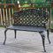 Metal Garden Love Seat Französische 2-Sitzer-Bank, Aluminiumguss, Vintage, Outdoor, Park, Veranda, Liegestuhl - Rustikaler Sessel für Gartenmöbel