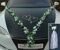 VIP Girlande 30 Azaleen 30 Rosen 18 extrastarken Saugnäpfen 2 x 180 cm Girlande 4 Türgriffdekorationen 2 Rattanherzen Braut Paar Autoschmuck Hochzeit Car Auto Wedding PKW ®Auto-schmuck (Weiß 1)