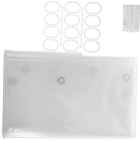 TINEASUR Wasserdichter Duschvorhang Aus Peva Transparent Klar Badezimmervorhang Duschtrennvorhang Trennvorhang Für Dusche Und Badewanne Duschzubehör Für Zuhause
