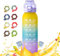 Air Gourde Up 1000ML, Bouteille Air Gourde Up Gourde Sport Paille avec 8 Stochastique Pods de Gout Gourde Aromatisée Air Gourde Up Tritan Water Bottle Fitness (Jaune Bleu Violet)