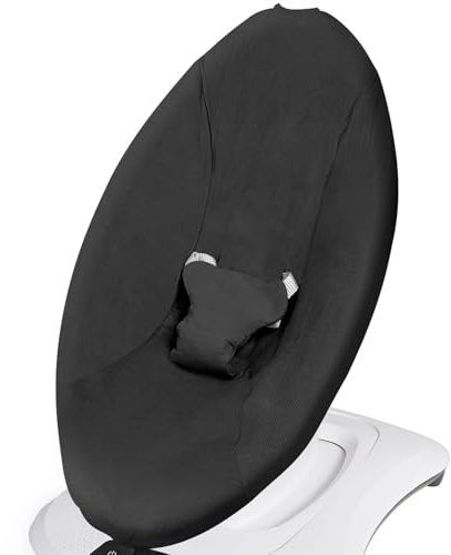 Greuame Baby Swing Cover - Compatible with 4moms MamaRoo 4 Old Model Before 2022 - Soft & Breathable Fabric, Machine Washable, Perfect for Baby & Newborn (Cover Only) Black