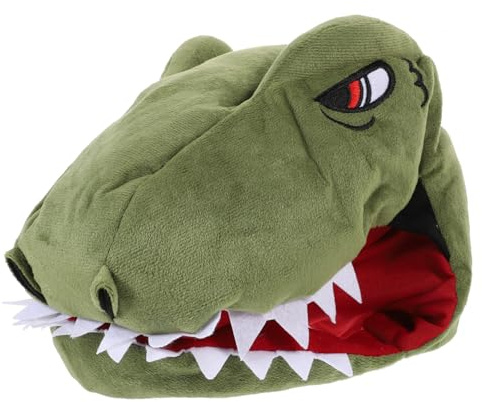 LIFKOME Dinosaurier Headwear Grün, Einheitsgröße, 1 Stück, Plüsch