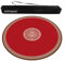 KPHYMOD Tapis De Mahjong Rond Rouge avec Sac De Transport, Nappe en Polyester Imprimée De Style Chinois, Housse De Table De Jeu Antidérapante Et Antibruit(Red-3,33.46x33.46 in)