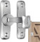 Robusto fermo per porta basculante in alluminio – 90°/180° fermo per porta a battente con hardware per porta, fienile, garage, giardino, recinzione, capannone da giardino, finestra, armadio