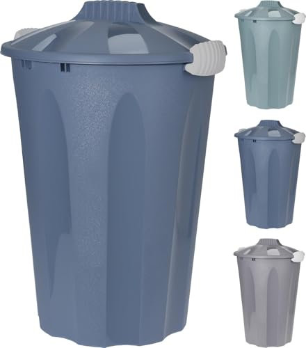 Libbi Lou Kitchen Bin 40L Capacity Disposal Waste Rubbish Bin with Removable Lid – 60x40x43cm Durable Waste Bin for Home, Kitchen, Garden & Office - 3 Assorted Colours