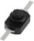 Interrupteur à bouton-poussoir 1288BM, noir et blanc, interrupteurs de lampe de poche, pieds courbés, pied plat, 1288 BM 16340 1208YD, marche/arrêt, 1 pièce(Black)