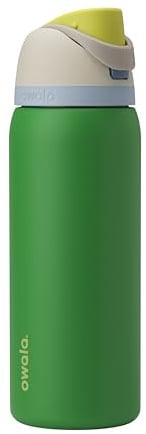 Owala FreeSip Insulated Stainless Steel Water Bottle with Straw, BPA-Free Sports Water Bottle, Great for Travel, 32 Oz, Putting Green