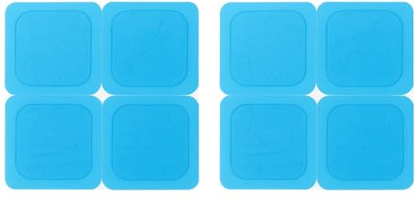 axion® 8 Gel-Pads 4,5x4,5 cm - Kompatibel mit Beurer EM59/EM89 & weitere | Für Dauerelektroden. Selbsthaftende, hautfreundliche & wiederverwendbare Gel-Pads für TENS Schmerztherapie & EMS Training