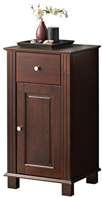 Retro Meuble Bas en Bois Marron 35 x 46 x 82 cm